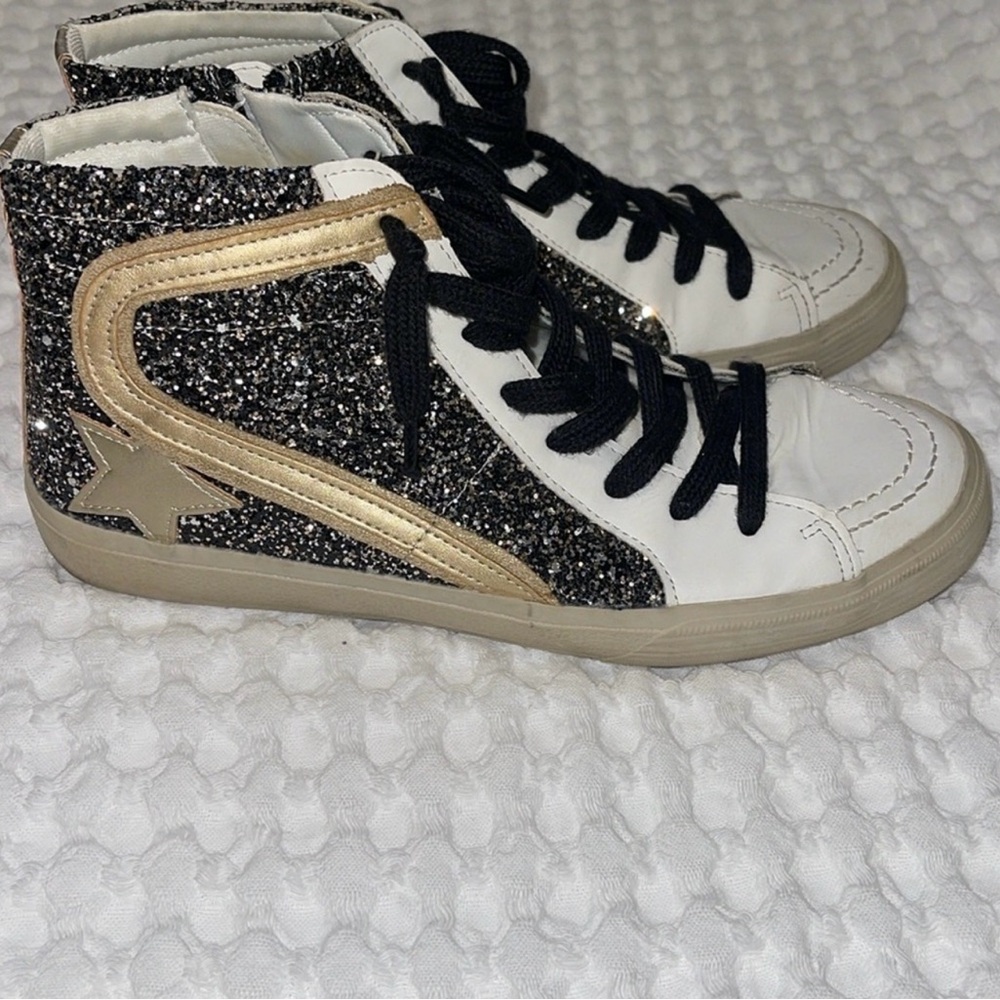 Shu Shop Glitter High Tops 8.5